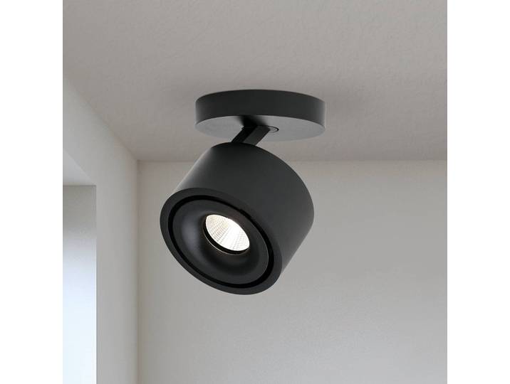 ORION LED-Deckenstrahler Specter, schwarz, Ø 8,4 cm, Aluminium dimmbar, schwarz, für Wohn- / Esszimmer, Aluminium, Modern