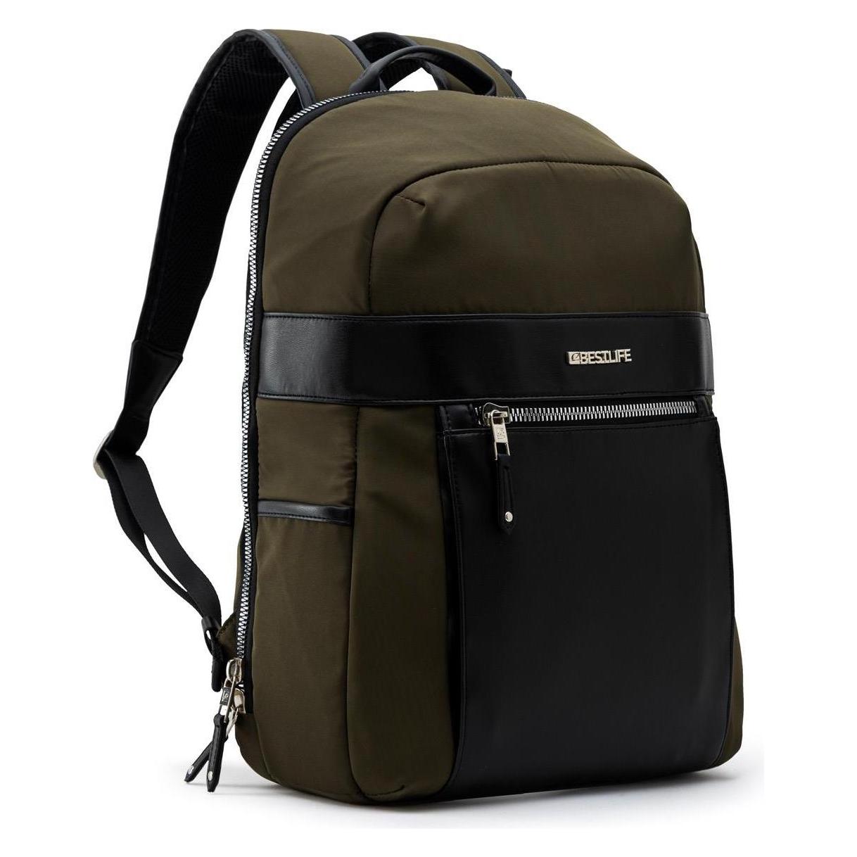 Bestlife Rucksack na Notebook 14,1", Alya, grün aus Polyester (BL-BB-3516GE)