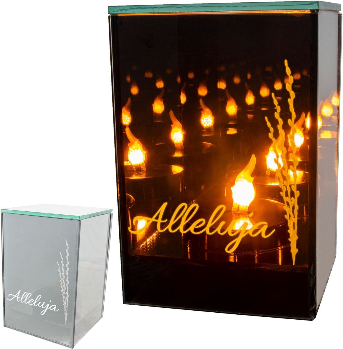 Decortrend LED Graf Lampion met oneindig vlameffect