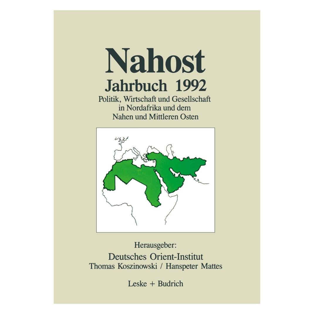 VS Nahost Jahrbuch 1992 (Deutsch, Softcover, Deutsches Orient-Institut) (35127946)