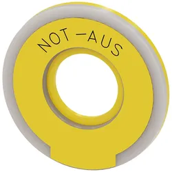 Siemens 3SU1901-0BD31-0AS0 Unterlegscheibe rund für Not-Halt-Pilzdrucktaster, gelb, beleuchtet 3SU19010BD310AS0