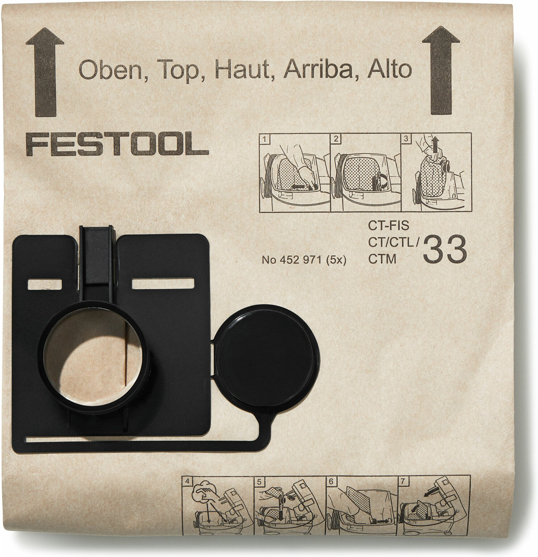 Festool FIS-CT 33 Filtersack für Absaugmobil CT 33 , 4014549309633 (452971)