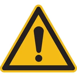 Warnschild, Allgemeines Warnschild W001 - ASR A1.3 (DIN EN ISO 7010) - 200x1.5 mm Kunststoff