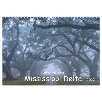 Natur Paradies Mississippi Delta (Wandkalender 2027 DIN A2 quer), CALVENDO Monatskalender