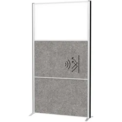 Stellwandsystem MAULconnecto 2x Akustik dunkel 1x WB, Stand
