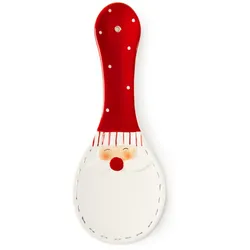 Excelsa Löffelrest Snowman Keramik 25,3Xh2,1X10 Cm Weiß Und Rot