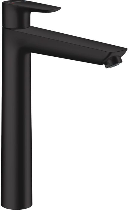 Hansgrohe Talis E Waschtisch-Einhebelmischer 71716670 mit Ablaufgarnitur, Ausladung 183 mm, mattschwarz