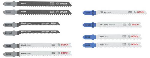 Bosch Accessories 2607012072 Stichsägeblatt Set Wood and Metal Advanced, 10-tlg. 1 St.