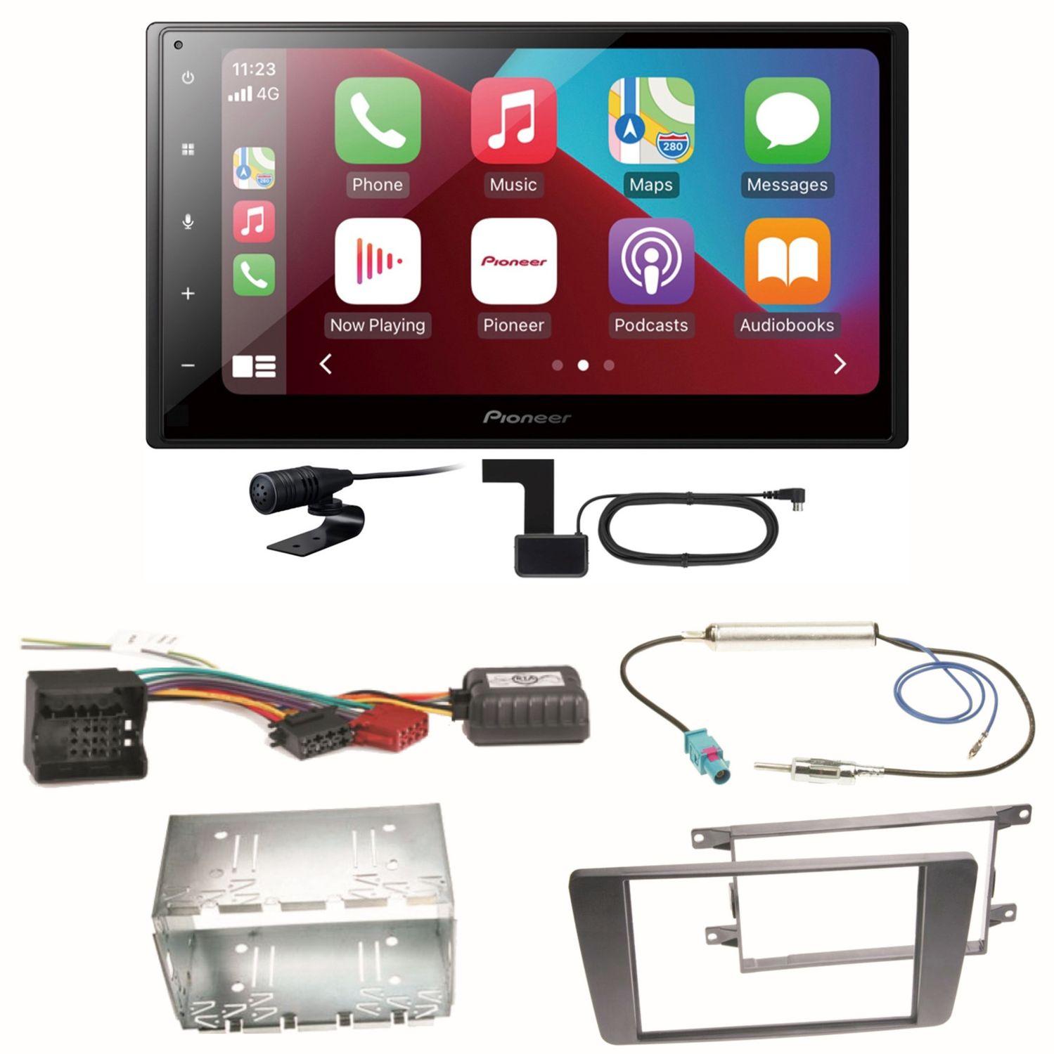 Pioneer SPH-DA160DAB Android Auto CarPlay Einbauset für Skoda Octavia 2 Yeti 5L