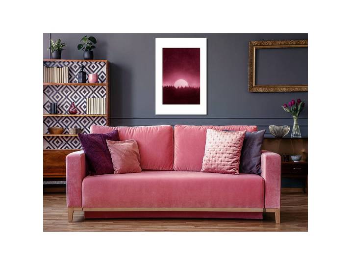 Tableau déco Full Moon Lin Rose foncé 40 x 60cm