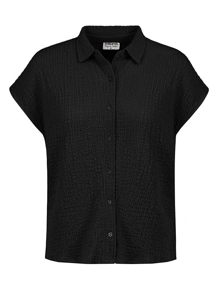 Sublevel Bluse in Schwarz - XS