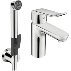 Hansa Hansacare Waschtischarmatur 46282206 ohne Ablaufgarnitur, Hebel lang, 1-strahlig, Auslauf 114 mm, chrom