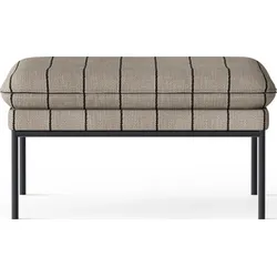 Turn Pouf gestreift beige-schwarz