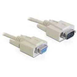 DeLOCK RS-232, 10m Serien-Kabel Beige DB-9