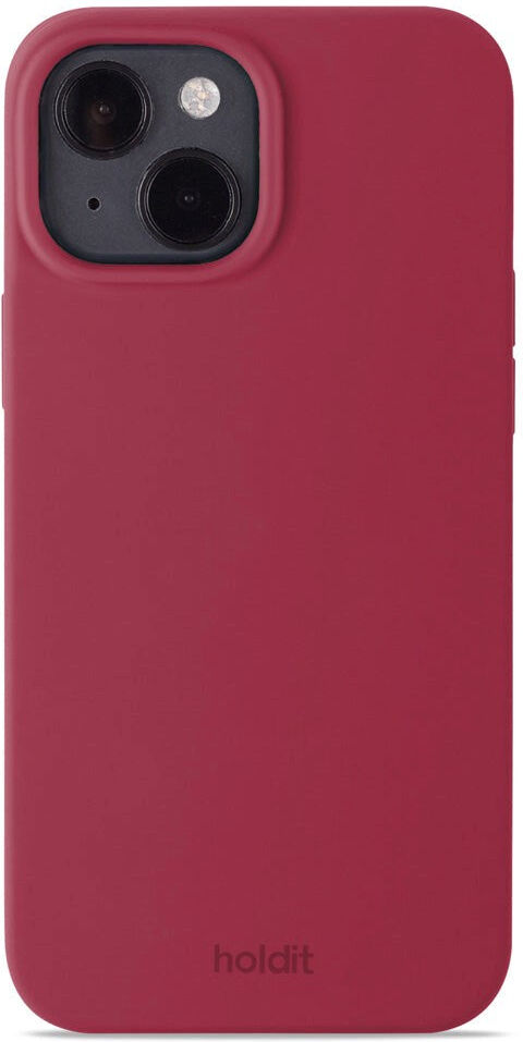 Holdit iPhone 15 Soft Touch Silikone Cover - Red Velvet
