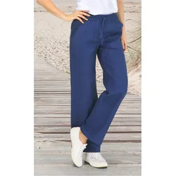 Leinen-Hose in saphir in Größe 50 von DW-Shop, Saphir, 50