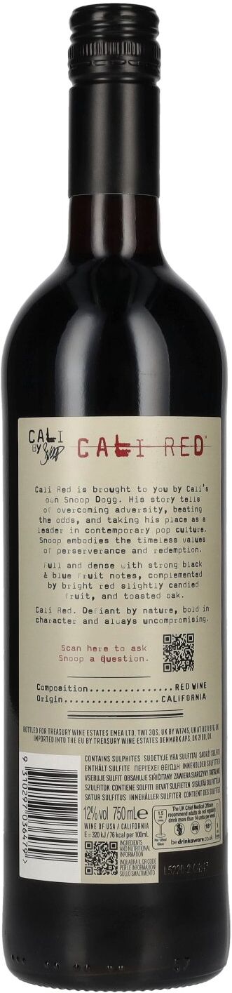 Cali by Snoop 19 Crimes Snoop Dogg Cali Red 12% Vol. 0,75l