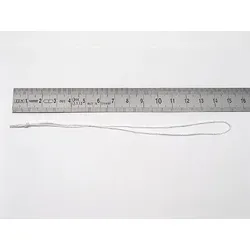 100 Textilfäden geknüpft, weiß 160 mm, Baumwolle