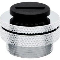 XF Fill Port, Stopfen chrom, kompatibel mit CORSAIR XF Fittings