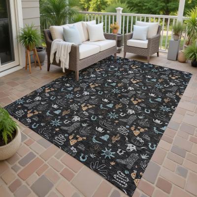 Addison Rugs Machine Washable Indoor/ Outdoor Cowboy Ranch Chantille Rug
