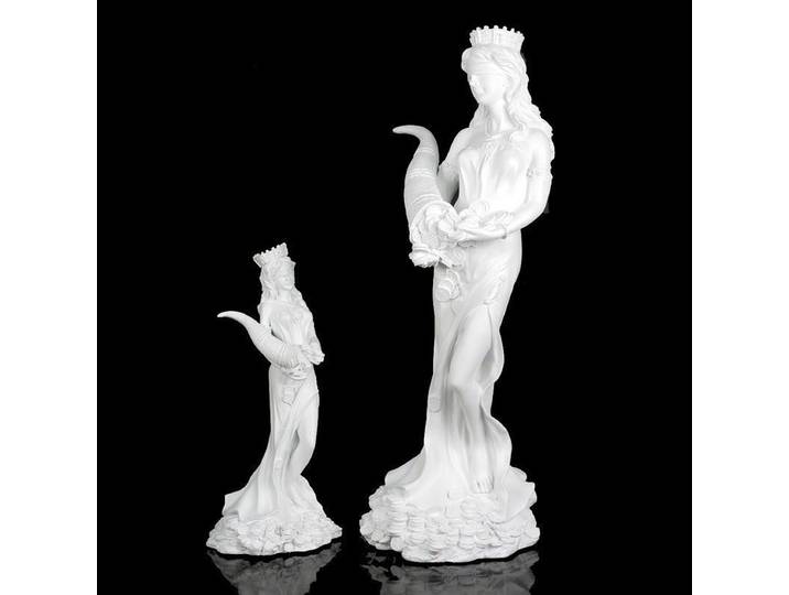 Figurine de déesse de la richesse grecque blanche pure, artisanat l'inventaire, ornements de bureau, salon, accessoires de décoration pour la maison