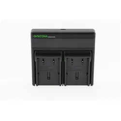Patona Batteries Replacement Dual Charger USB USB-C (Kamera Akku Ladegerät), Kamera Stromversorgung, Schwarz