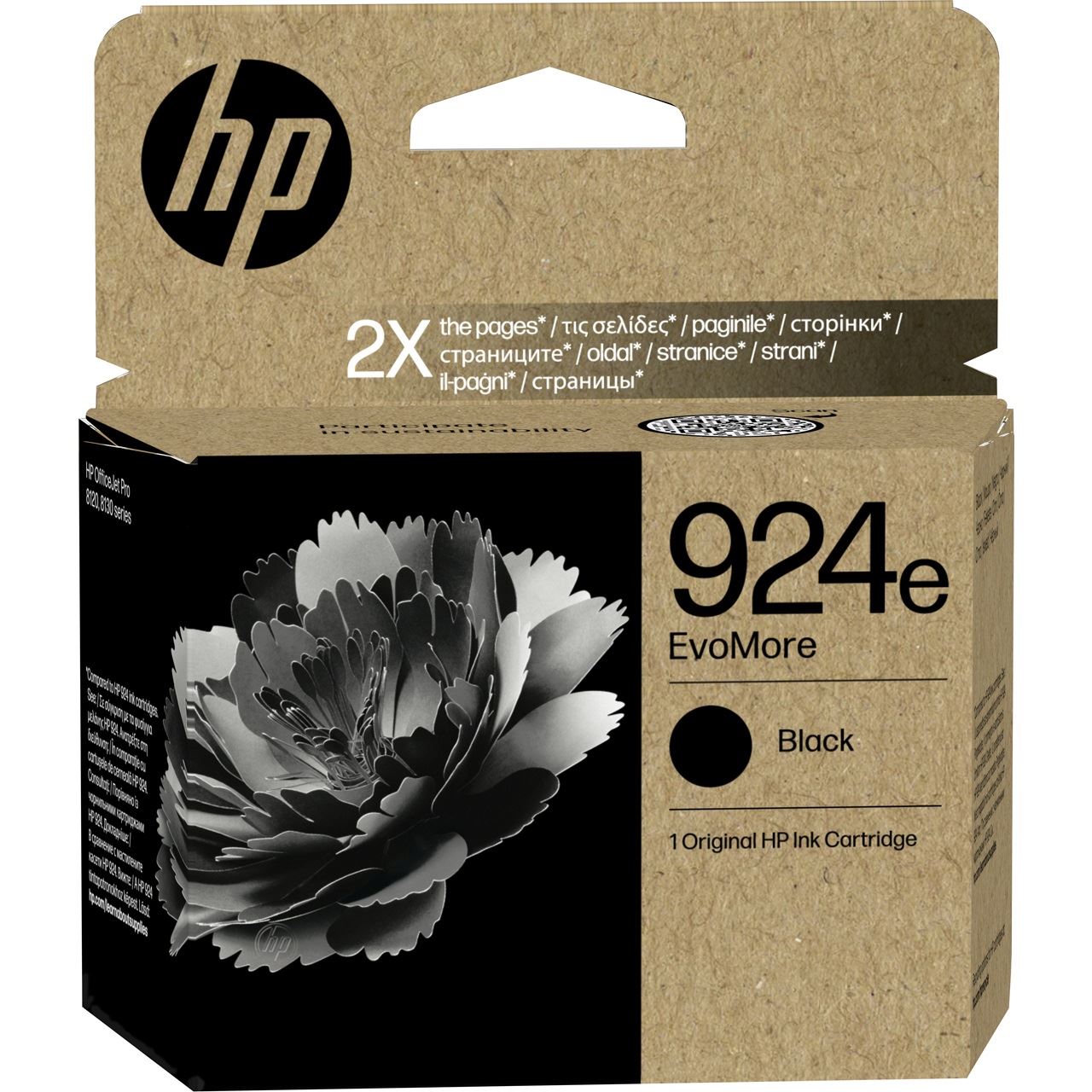 HP 924E EVOMORE BLACK ORIGINAL