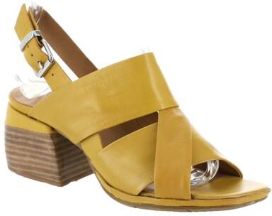 ALL BLACK Block Softy Sandal - Womens Euro 36 US 5.5 Yellow Medium
