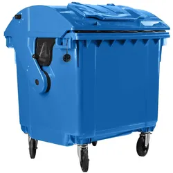 Hardwex Müllcontainer 1100 l Blau mit Runddeckel, Deckel im Deckel