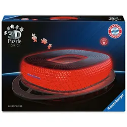 Ravensburger 12008033 3D Puzzle Iconics: Allianz Arena - mit Licht