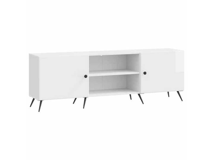 NOUVEAU Cabinet TV - Meuble TV 150x31x50cm - blanc brillant - Bois d'ingénierie 47388
