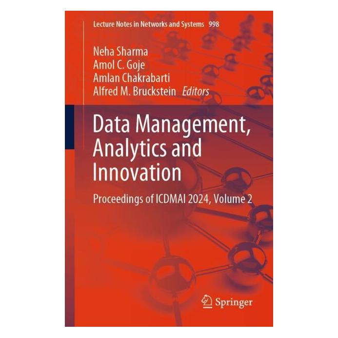 Springer Data Management, Analytics and Innovation (Englisch, Softcover, Alfred M. Bruckstein, Amlan Chakrabarti, Amol C. Goje, Neha Sharma) (57044190)
