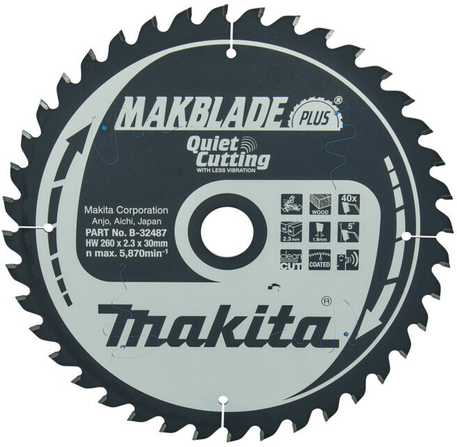 Scie Makita MAKBLADE 260x30x40Z (B-32487) (B-32487)