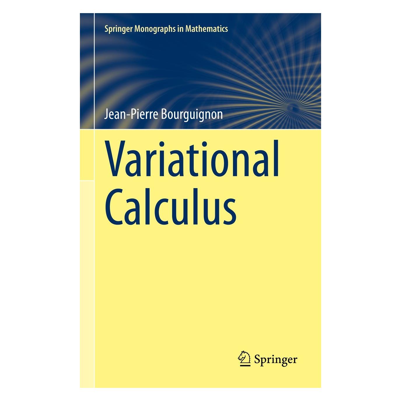 Springer Variational Calculus (Englisch, Hardcover, Jean-Pierre Bourguignon) (9783031183065)