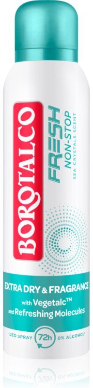 Borotalco Non-Stop Fresh Sea Crystals déodorant en spray 72h 150 ml