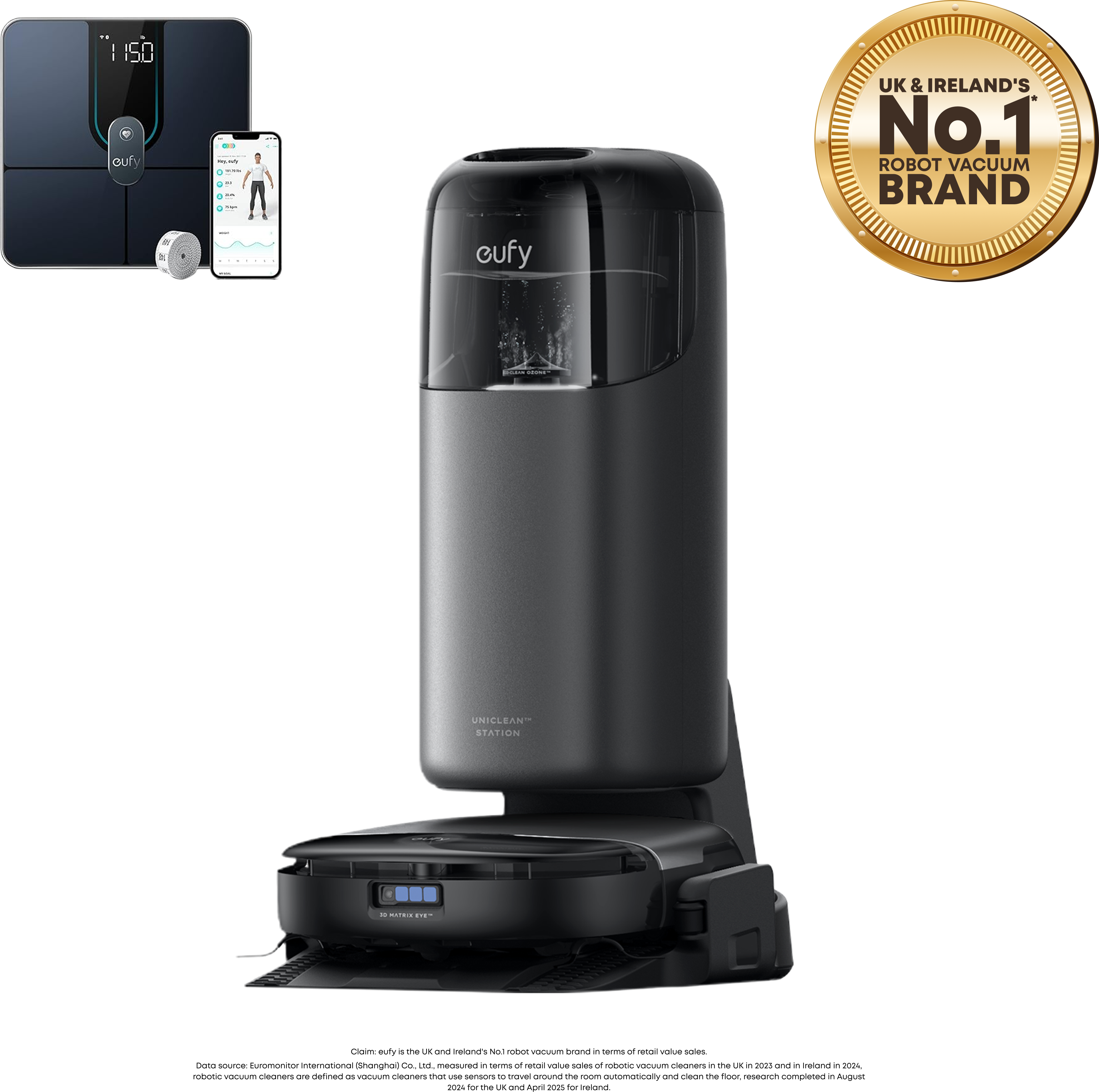 eufy Omni S1 Pro Robot Vacuum and Mop with Smart Scale P3