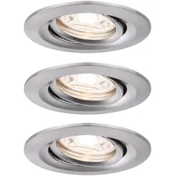 PAULMANN LED-Einbaustrahler 3x4,2W 3LEDs Nova 929.73 eisen 2700K weiß 300lm eisen