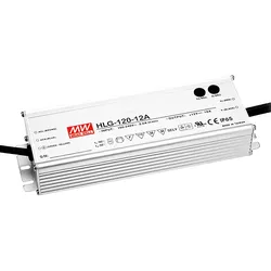 MW HLG-120H-12A - LED-Trafo, 120 W, 12 V DC, 10000 mA
