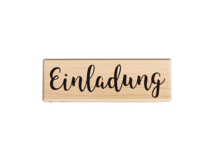 Stempel Einladung , 3x9cm