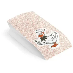 Papierbeutel (PAP/PE) 2-lagig fettdicht für Hähnchen 10,5+5,5 x 24 cm `1/2`