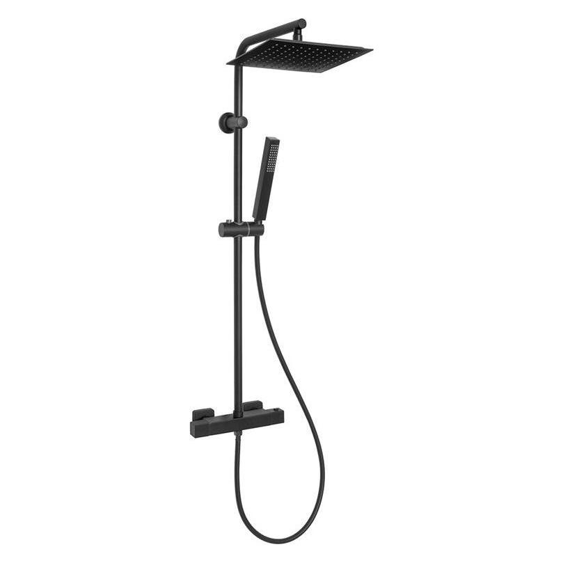 Invena Shower Column Svart Termostatic Black (AU-85-004-X)