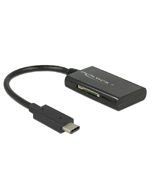 Delock USB 3.1 Gen 1 Card Reader Type-C Stecker 4 Slots Digital/Daten 3.0 (91740)