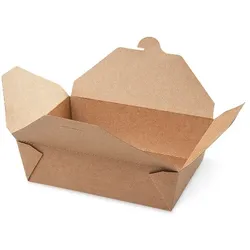 SWS 200 Braune Faltboxen Asiaboxen 220x160x65 mm 2100ml Foodboxen Pommesboxen
