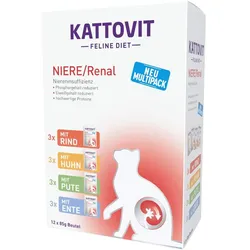 Kattovit Feline Diet Niere/Renal Multipack | 5x 12x85g