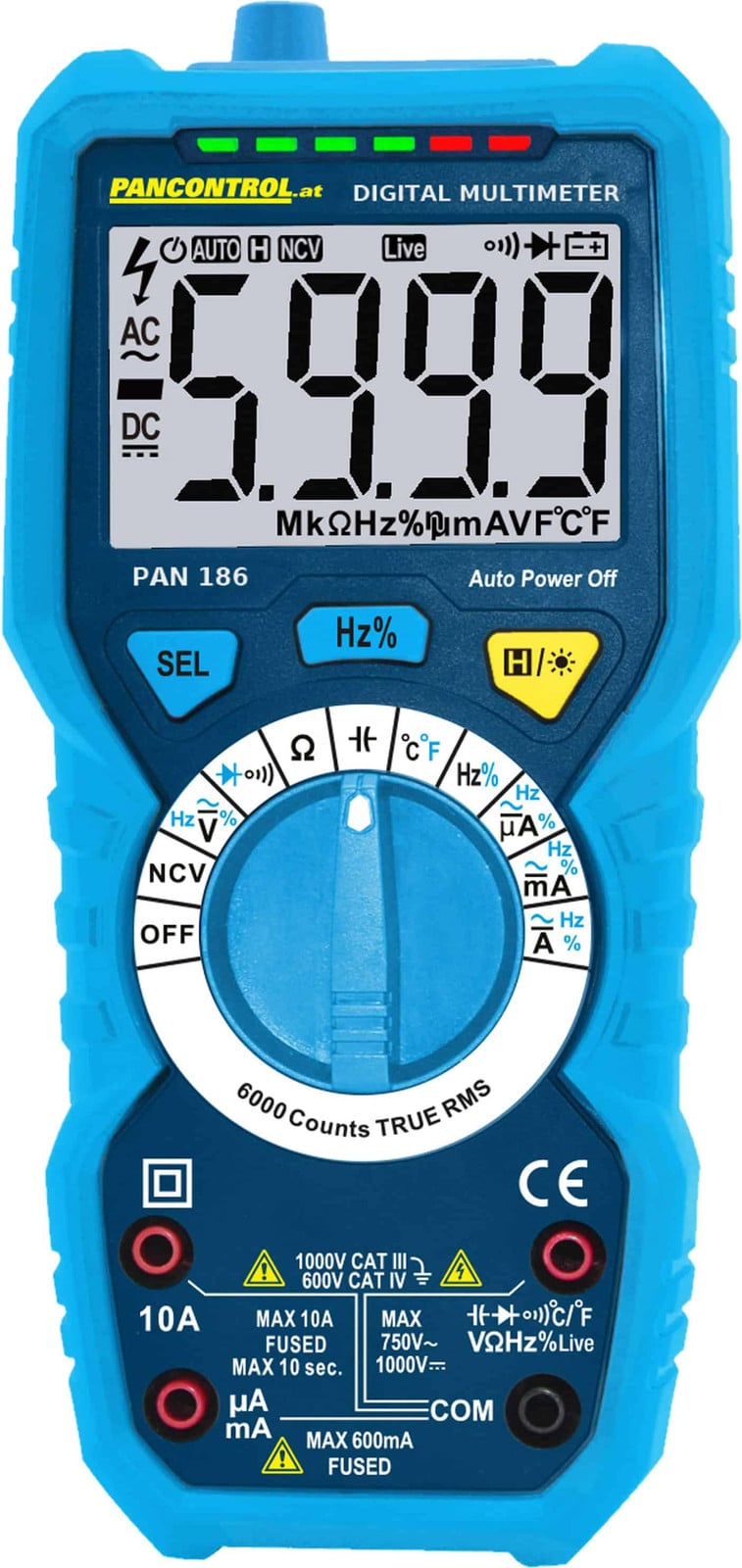 PANCONTROL True-RMS Multimeter PAN 186
