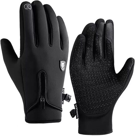 INF Schwarze Touchscreen-Handschuhe –   Winddicht und wasserabweisend XL