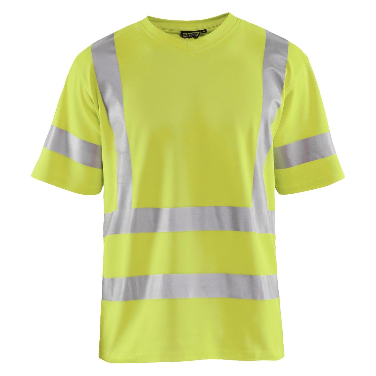 Blakläder unisex Warnschutz Shirt 3380 gelb Grosse XS (XS) (10000356164776)