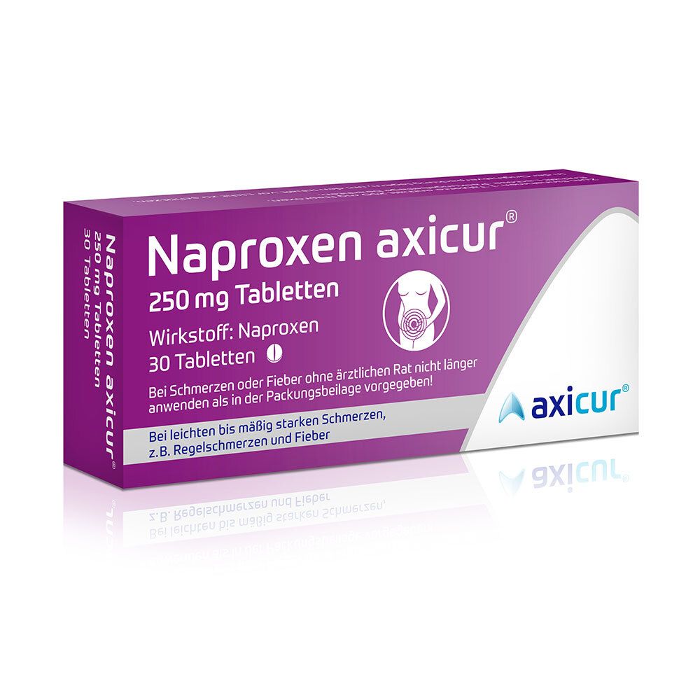 Naproxen axicur 250 mg Tabletten 30 St
