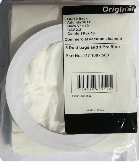 Nilfisk GD10 støvsugerposer - Original