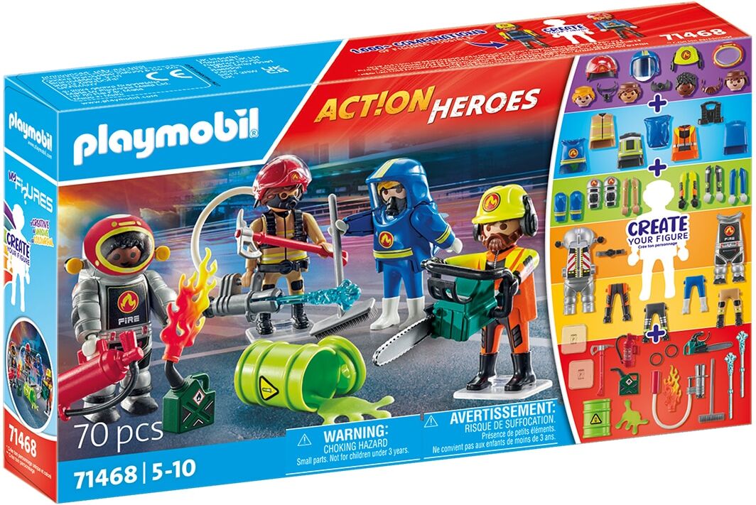 Playmobil My Figures: bomberos Action Heroes Create.